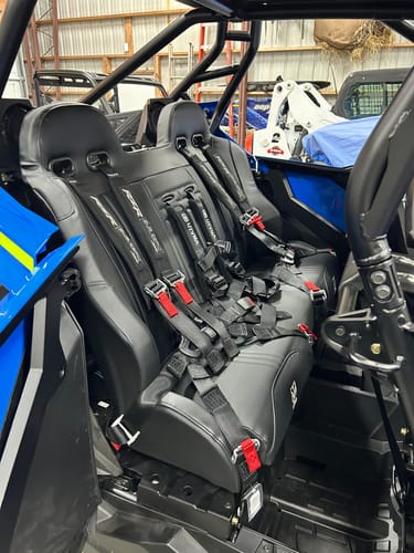 Load image into Gallery viewer, RZR 4 PRO (Turbo R, Pro R, Pro) Rear Bench Seat W Harnesses (2020-2024)
