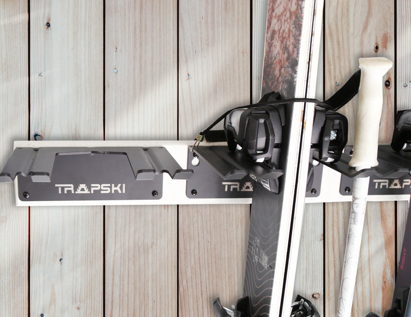 Load image into Gallery viewer, Garage Wall Rack Organizer for Yard Tools, Gear & Equipment, Skis or Snowboard by Bindings