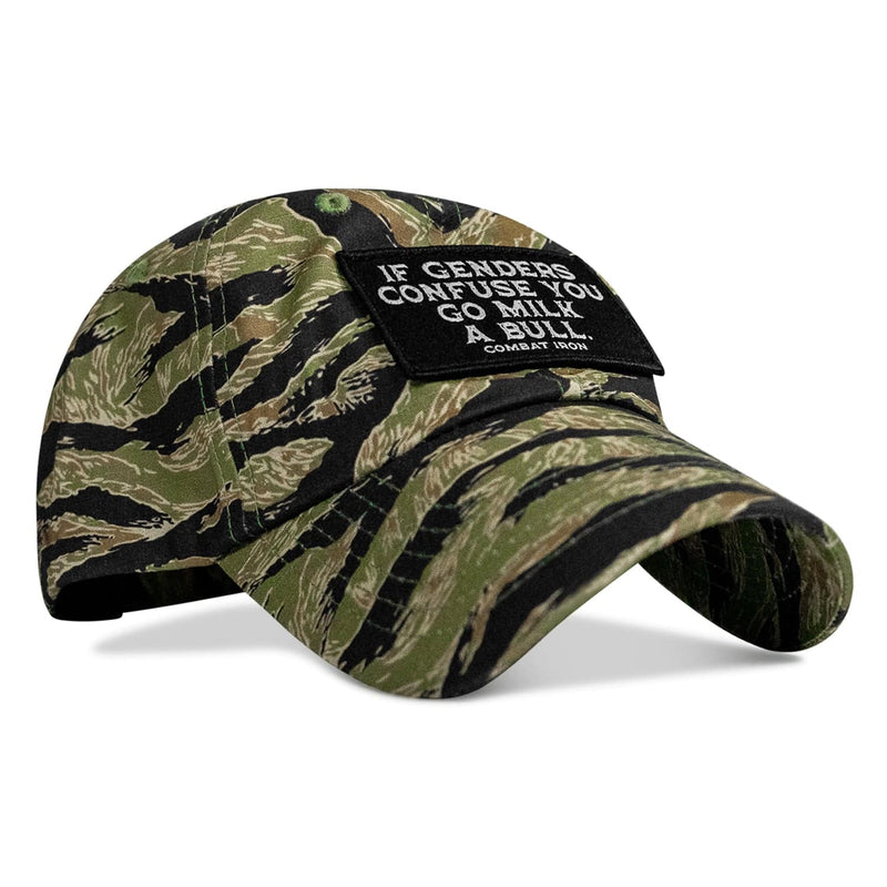 Load image into Gallery viewer, If Genders Confuse You Go Milk A Bull Patch Ripstop Tactical Hat