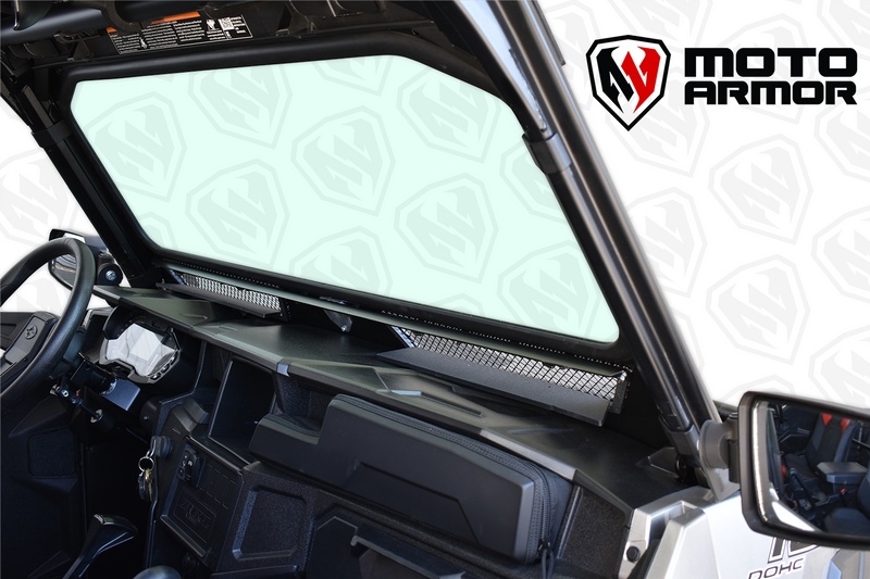 Load image into Gallery viewer, Vented Full Glass Windshield for Polaris General Black