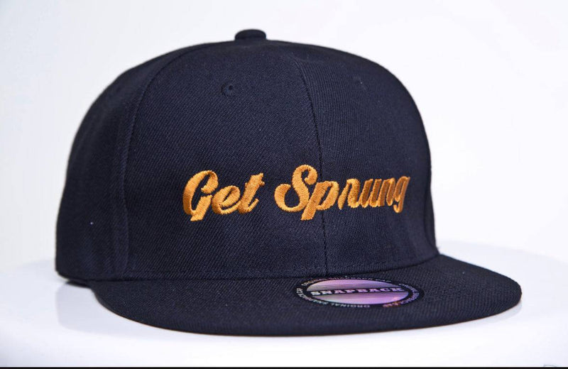 Load image into Gallery viewer, The “GET SPRUNG” black snap back hat