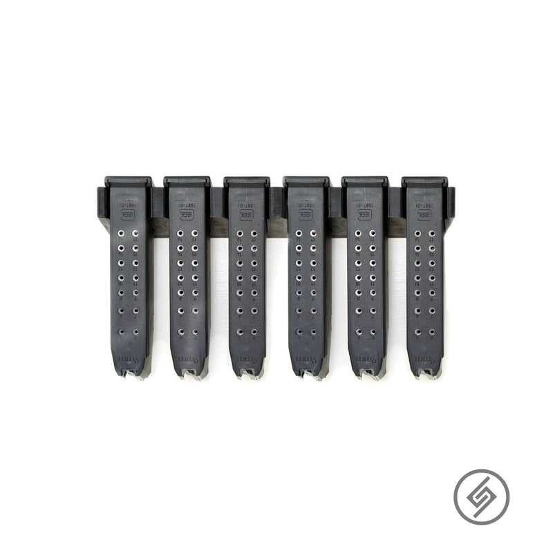 Load image into Gallery viewer, Glock Magazine Wall Storage Rack (6 Mag Capacity)
