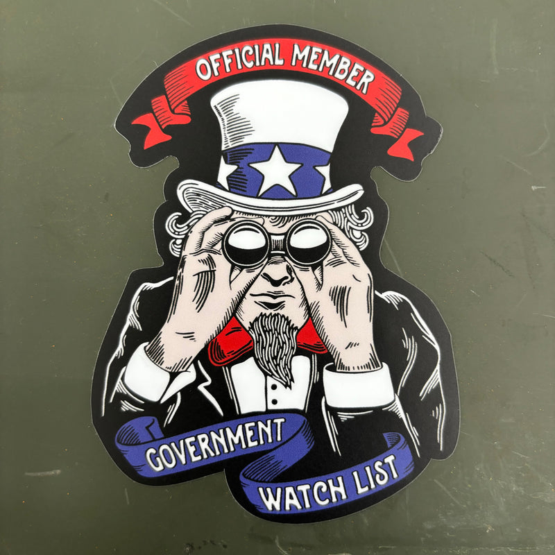Load image into Gallery viewer, GOVERNMENT WATCHLIST OFFICIAL MEMBER DECAL