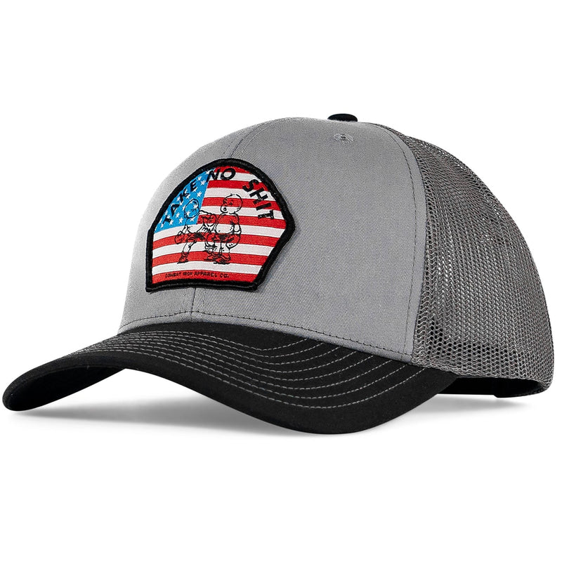 Load image into Gallery viewer, Take No Shit American Flag Patch SnapBack