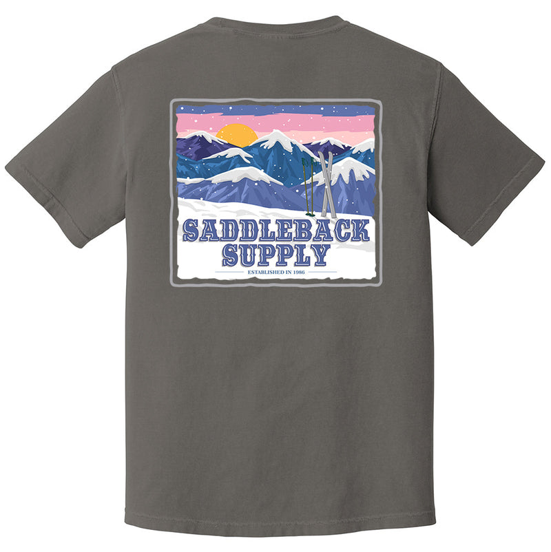 Load image into Gallery viewer, Snowy Peaks Pigment Tee