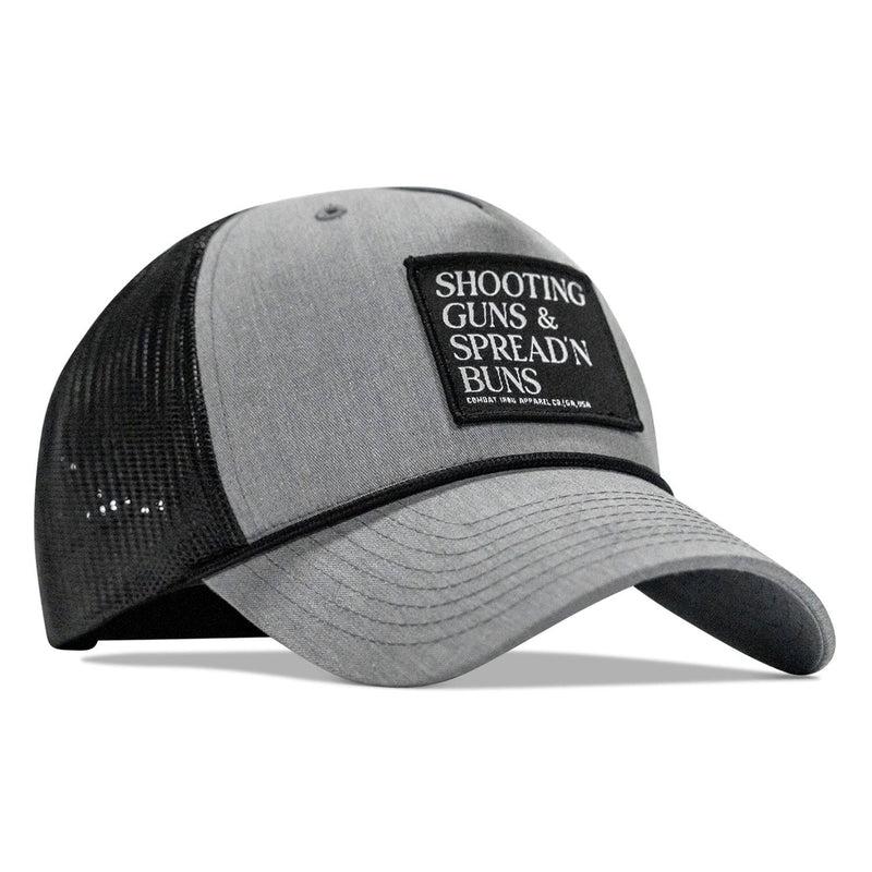 Load image into Gallery viewer, Shooting Guns & Spread'n Buns Patch Rope Snapback Hat