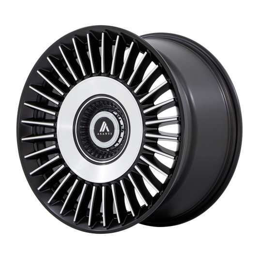 Asanti Black Satin Black With Bright Machined Face