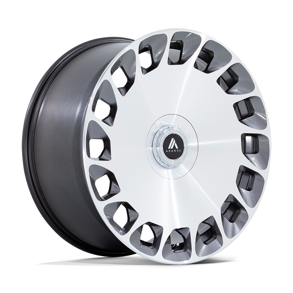 Asanti Black Gloss Platinum With Bright Machined Face