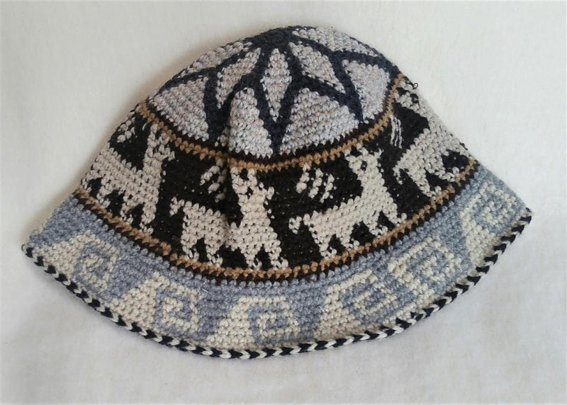 Load image into Gallery viewer, Hand Crochet Roll Up Rustic Alpaca Hat