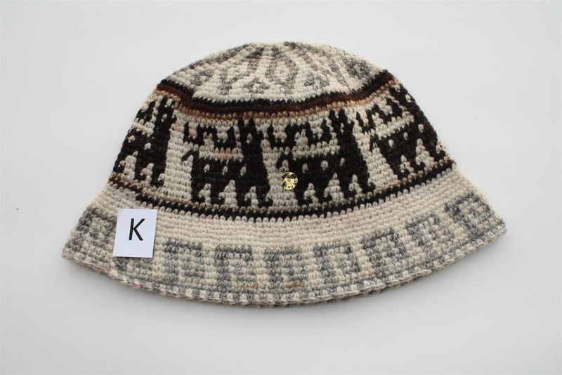Load image into Gallery viewer, Hand Crochet Roll Up Rustic Alpaca Hat