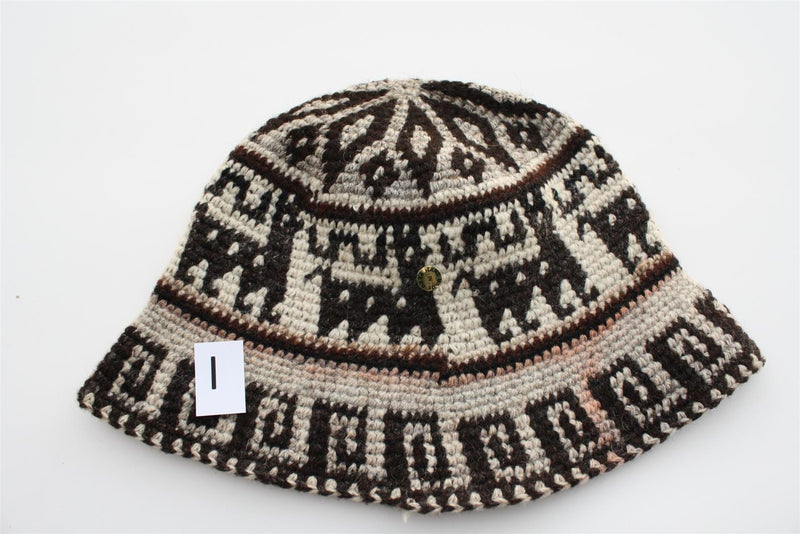 Load image into Gallery viewer, Hand Crochet Roll Up Rustic Alpaca Hat