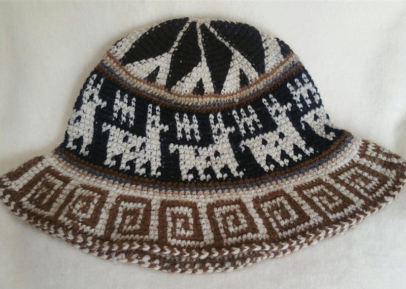 Load image into Gallery viewer, Hand Crochet Roll Up Rustic Alpaca Hat