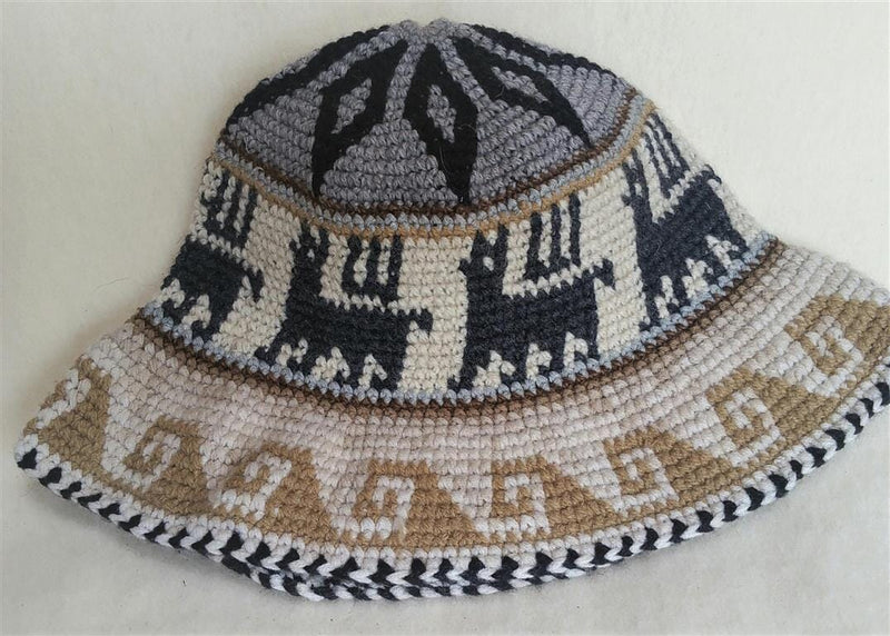 Load image into Gallery viewer, Hand Crochet Roll Up Rustic Alpaca Hat