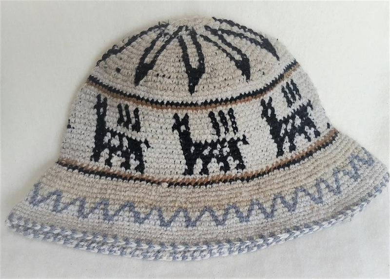 Load image into Gallery viewer, Hand Crochet Roll Up Rustic Alpaca Hat