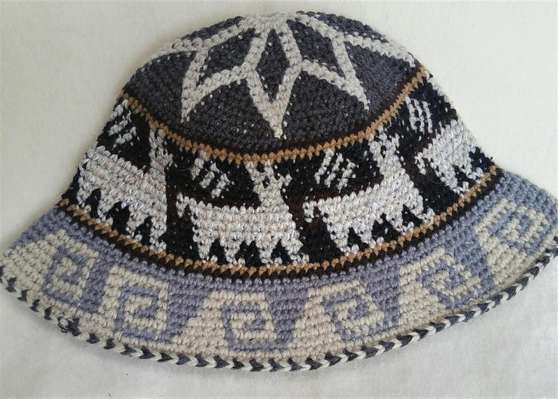 Load image into Gallery viewer, Hand Crochet Roll Up Rustic Alpaca Hat