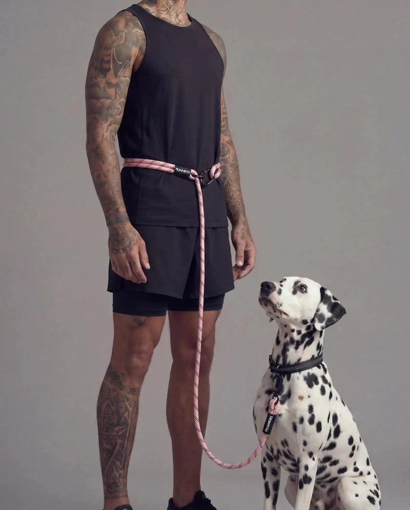 Load image into Gallery viewer, Pastel Pink Running Hands-Free Dog Leash