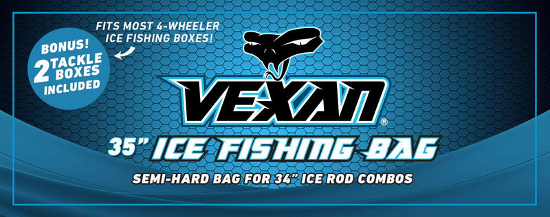 Load image into Gallery viewer, 35" Ice Fishing Combo Rod & Reel Tackle Bag