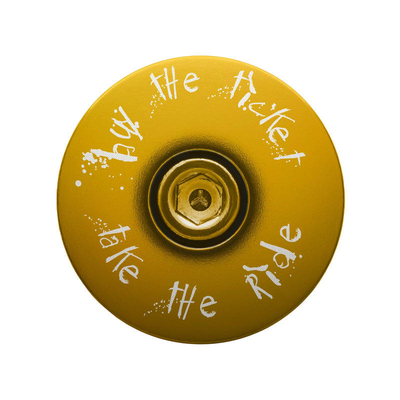 Load image into Gallery viewer, Buy The Ticket Take The Ride Bicycle Headset Cap