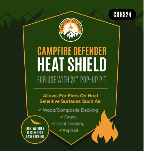 Load image into Gallery viewer, Pop-Up Fire Pit Heat Shield
