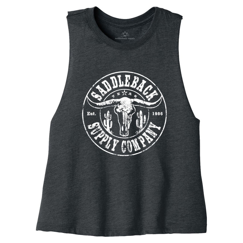 Load image into Gallery viewer, Desert Skull Crop Top