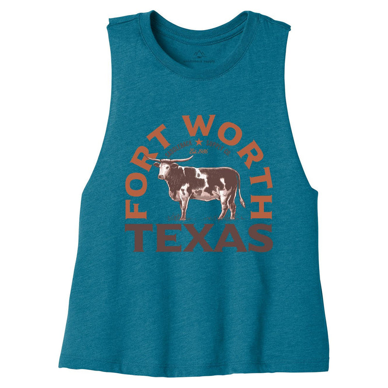 Load image into Gallery viewer, Texas Longhorn Crop Top