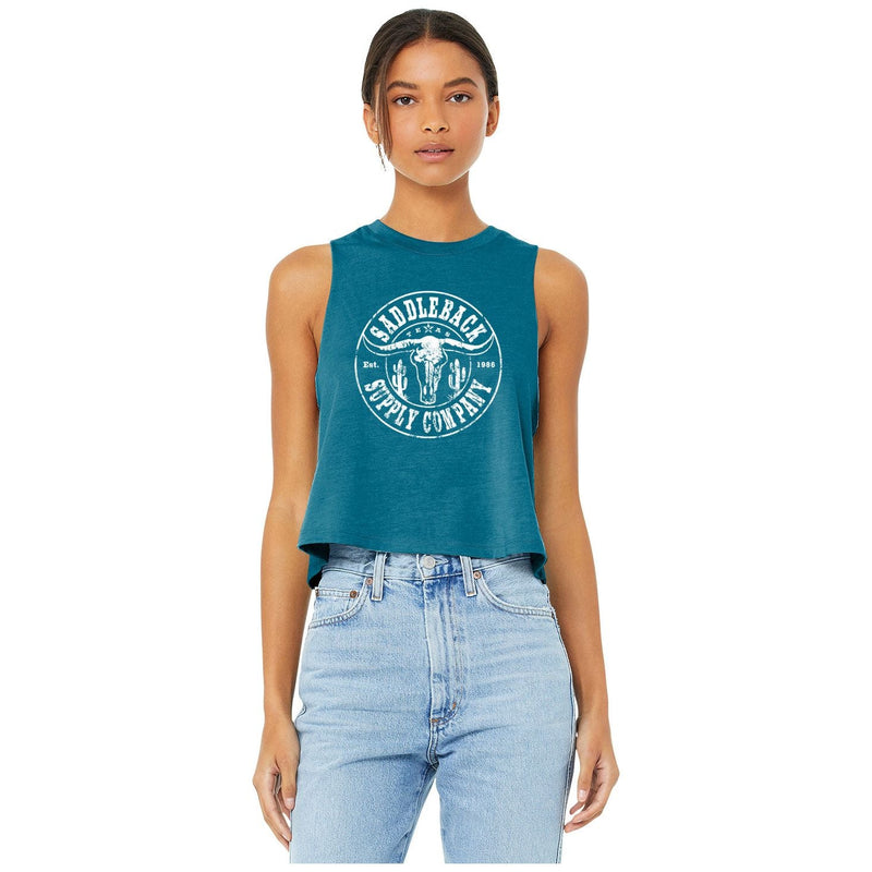 Load image into Gallery viewer, Desert Skull Crop Top