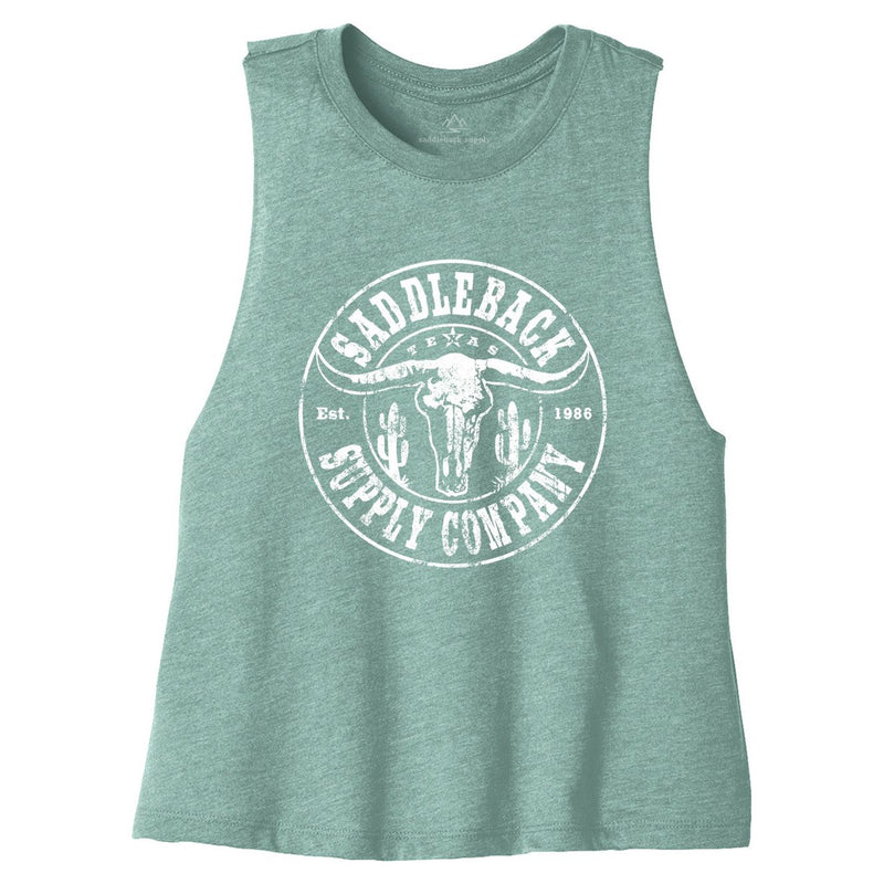 Load image into Gallery viewer, Desert Skull Crop Top