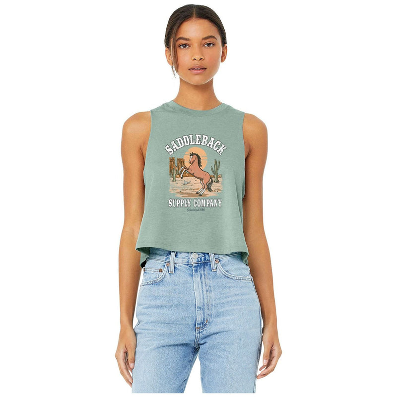 Load image into Gallery viewer, Horse with No Name Crop Top