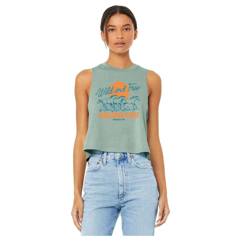 Load image into Gallery viewer, Wild and Free Crop Top