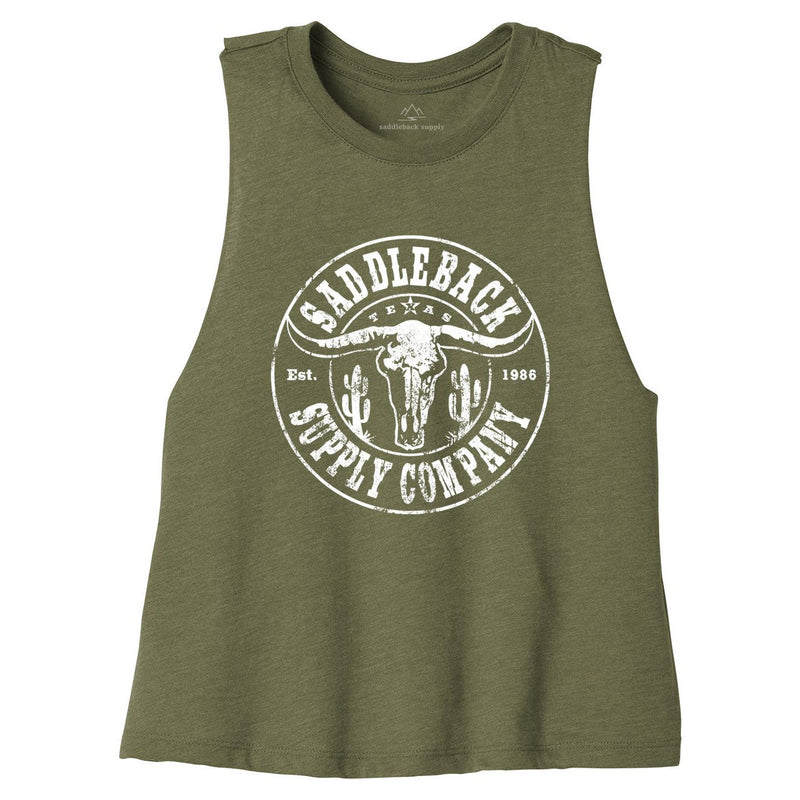 Load image into Gallery viewer, Desert Skull Crop Top