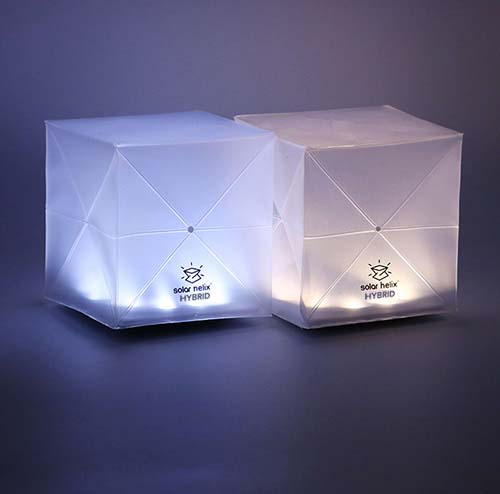Load image into Gallery viewer, Helix Hybrid – Warm and Bright – Collapsible Solar Light