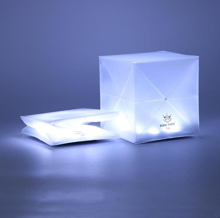Load image into Gallery viewer, Helix Hybrid – Warm and Bright – Collapsible Solar Light