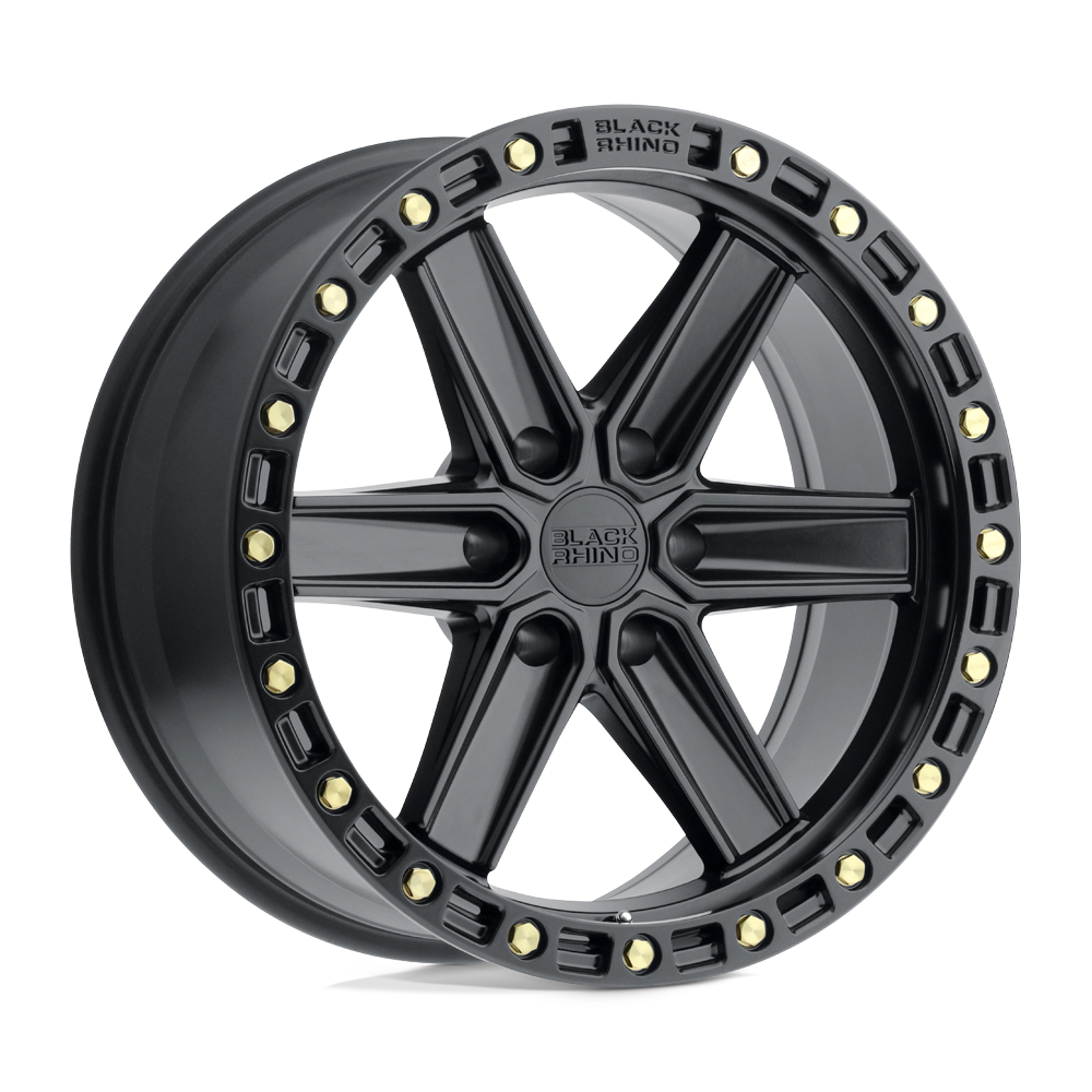 Black Rhino Hard Alloys Henderson Matte Black W/ Brass Bolts