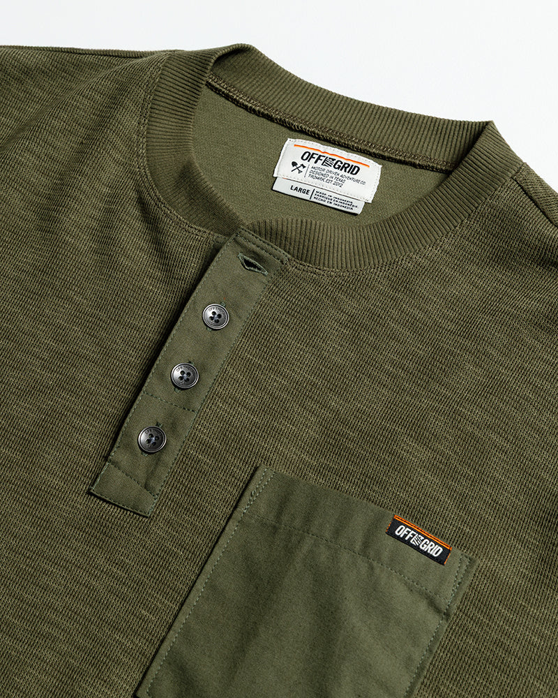 Load image into Gallery viewer, Draper Henley - Dark Olive