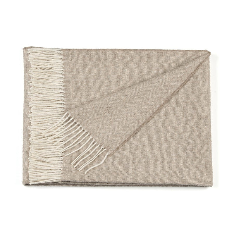 Load image into Gallery viewer, Herringbone Alpaca Throw