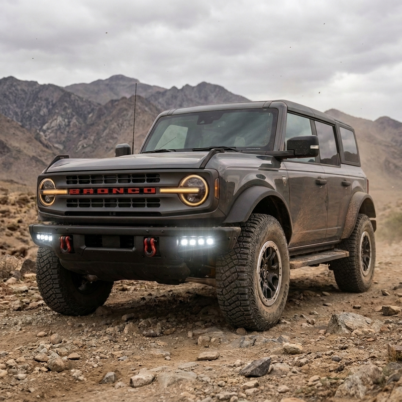 Load image into Gallery viewer, 2021+ Ford Bronco Modular Bumper Dual Function Fog Light Kit