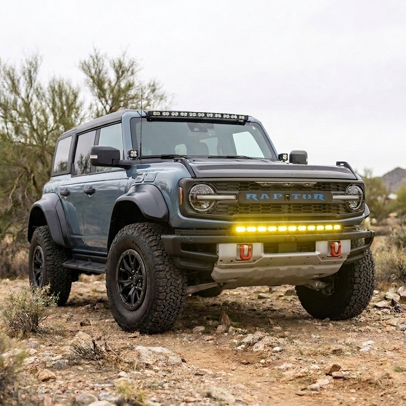 Load image into Gallery viewer, 2021+ Ford Bronco Modular Bumper 40in Light Bar - PRO