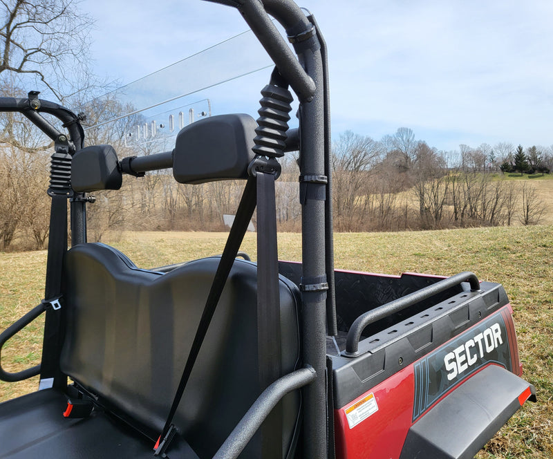 Load image into Gallery viewer, HiSun Sector 450 - 1 Pc Lexan Back Panel w/Vent, Clamp, and Soft Lower Panel Options