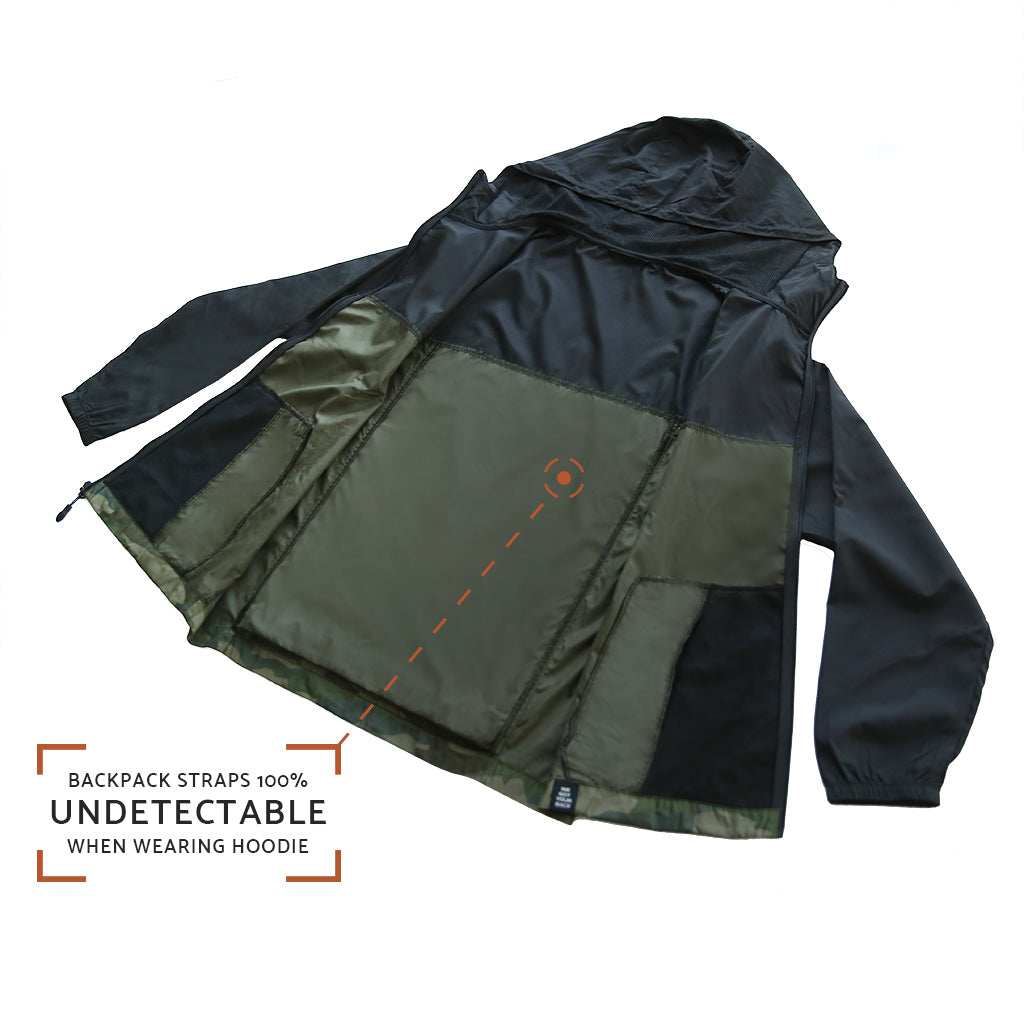 Dryflip Windbreaker (Black/Camo) - Skoutley Outdoors LLC