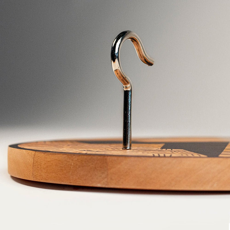 Load image into Gallery viewer, Hook and Ring Toss Game with Natural Wood Finish