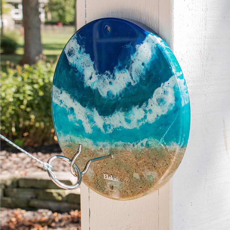 Load image into Gallery viewer, Hook and Ring Toss Game with Resin and Epoxy Finish | The Beach Hook and Ring Game