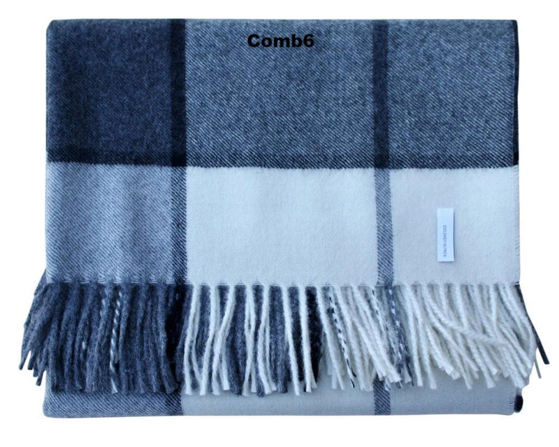 Load image into Gallery viewer, Horizon Stripe Alpaca Throw