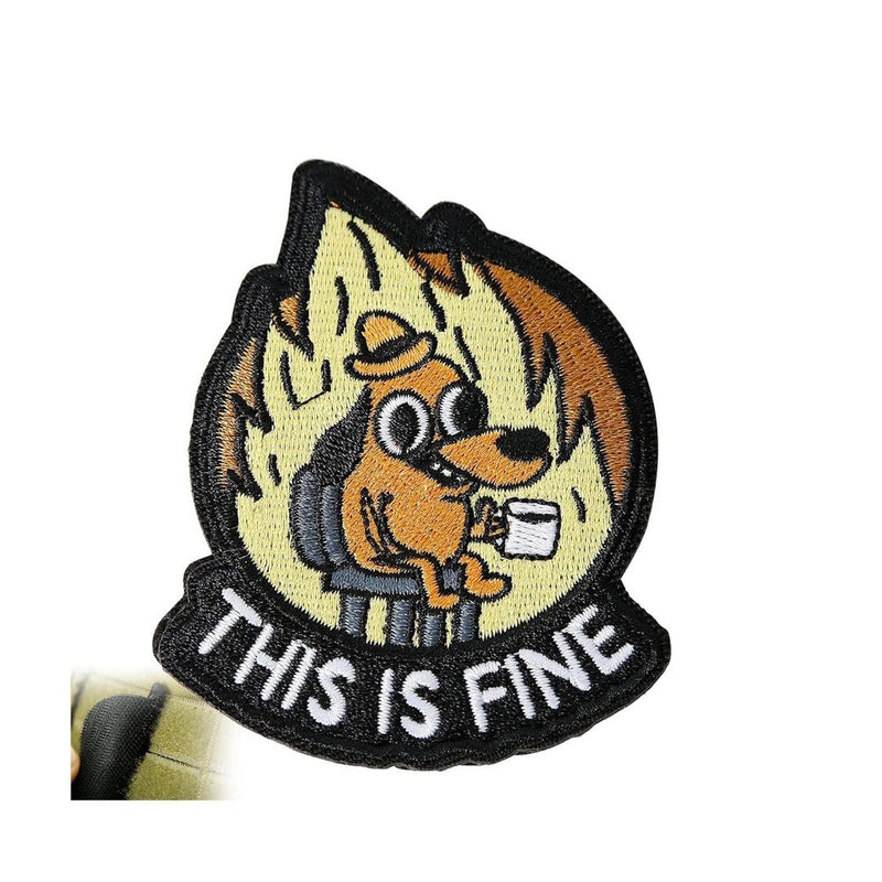 Load image into Gallery viewer, This Is Fine Patch - Hook And Loop