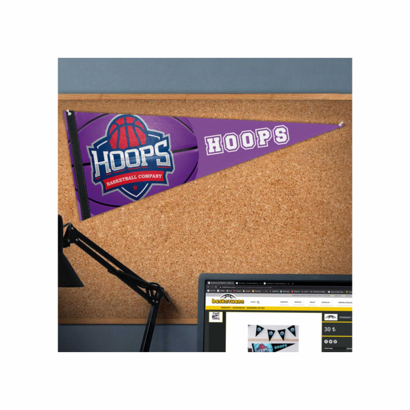 Load image into Gallery viewer, Custom Basketball Pennant (3 Pieces)