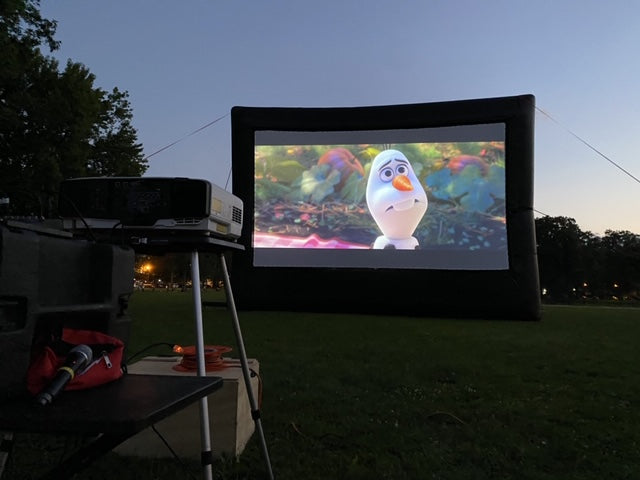 Load image into Gallery viewer, Elite Outdoor Movies Platinum 32' Inflatable Screen