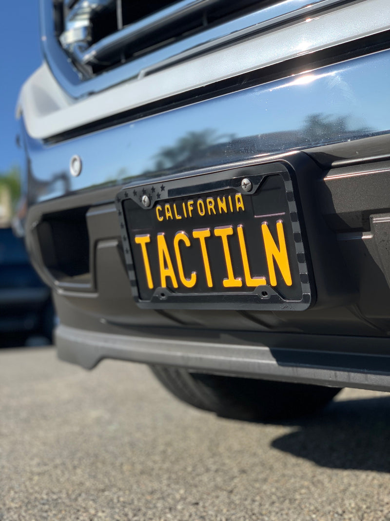 Load image into Gallery viewer, Silicone American Flag License Plate Frame - Anti-Rattle, Anti-Scratch