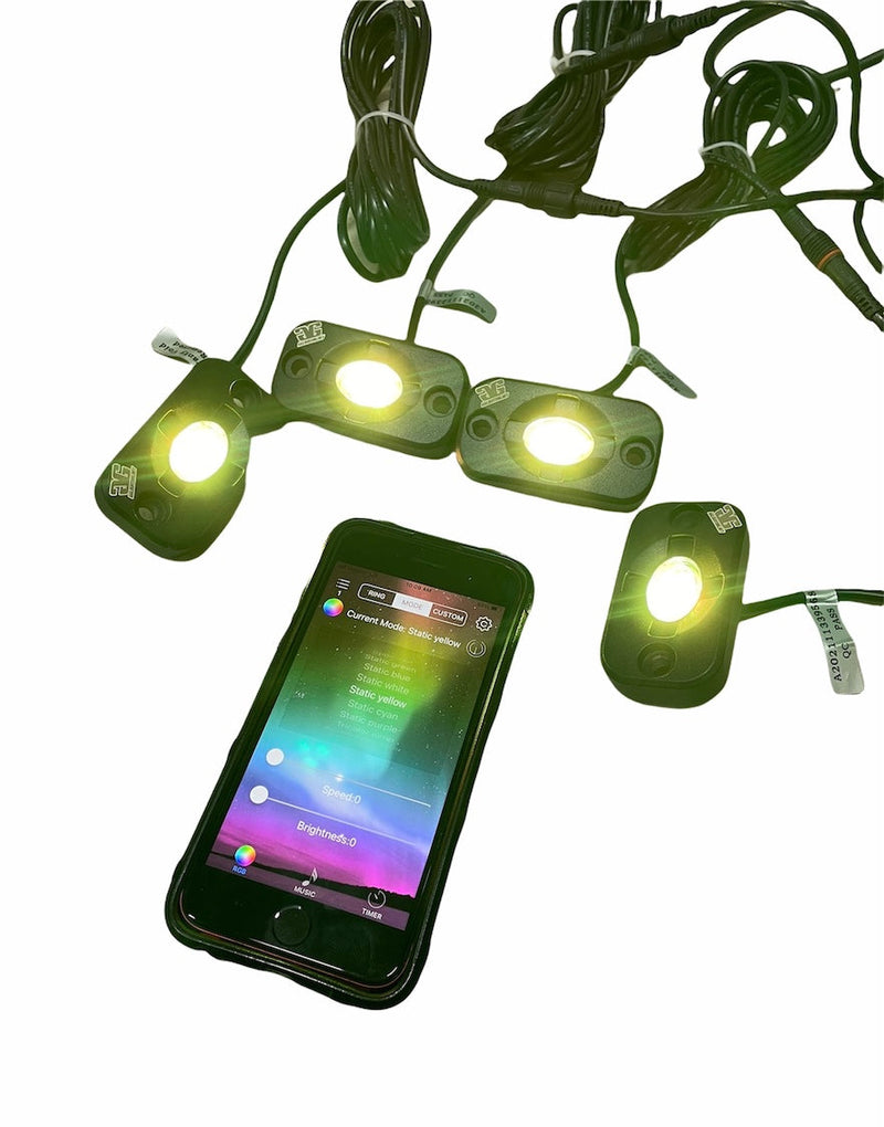 Load image into Gallery viewer, RGB LED Color Changing Rock Lights