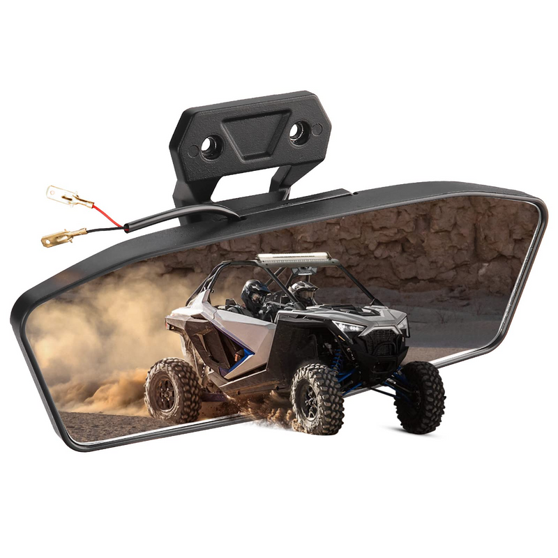 Load image into Gallery viewer, Aluminum Rear View Mirror with Light for Polaris RZR PRO XP/R