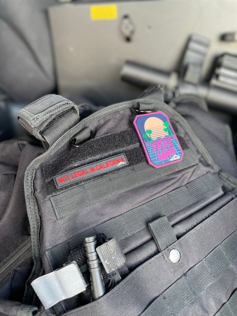 Load image into Gallery viewer, Free Man Retro Miami PVC Patch
