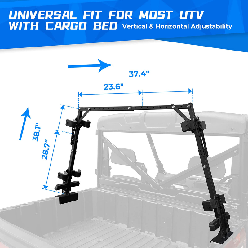 Load image into Gallery viewer, UTV Sporting Clays Shotgun Holders for Polaris Ranger General Pioneer Golf Cart